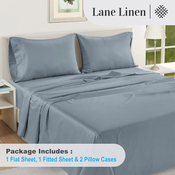 LANE LINEN Luxury 100% Egyptian Cotton Bed Sheets - Image 3